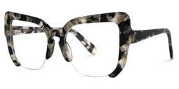 Valencia Cateye Gray-Tortoise Glasses1