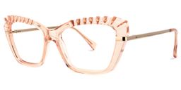 Sophie Cateye Beige Glasses1