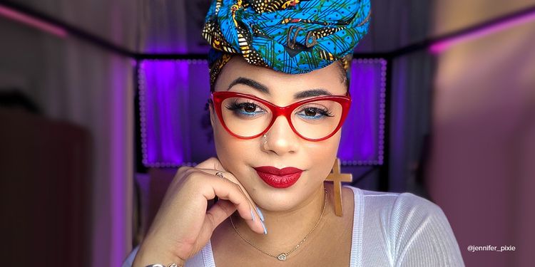 Charis Cat Eye Red Glasses