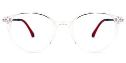 Lanetta Round Clear Glasses0