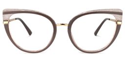 Medinas Cateye Khaki Glasses0