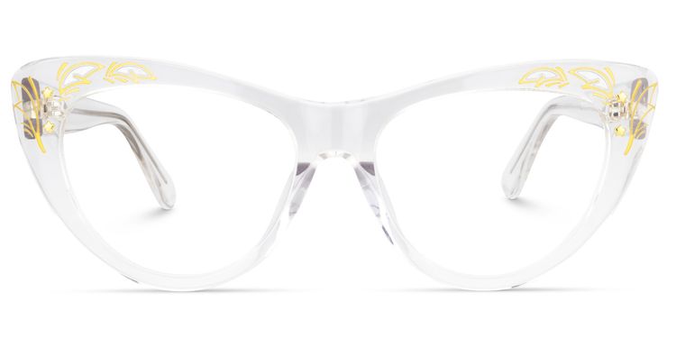 Pamela Cateye Clear Glasses