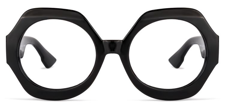 Geoffrey Black Geometric Glasses