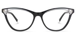 Eaton Cateye Black Glasses0