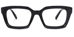 Cloris Rectangle Black Glasses0