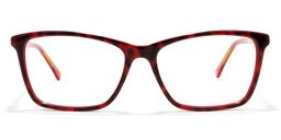 Edison Rectangle Red Tortoise Glasses0