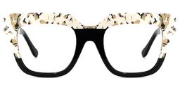 Carolann Black Square Glasses0