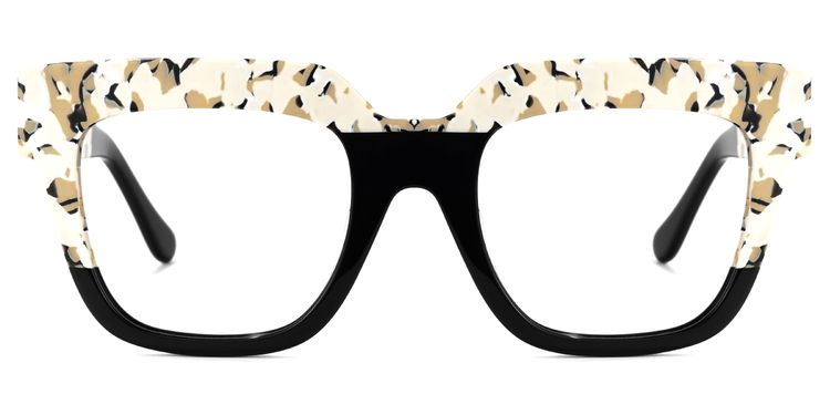 Carolann Black Square Glasses