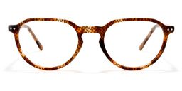 Engle Oval Brown Glasses0