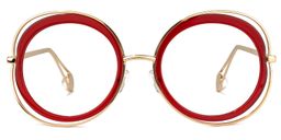 Grenier Round Red Glasses0