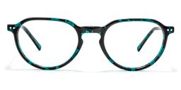 Engle Oval Green Glasses0