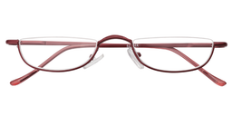 Tabitha Oval Red Reading Glasses1