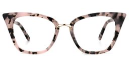 Martha Cat Eye Pink Floral Glasses0