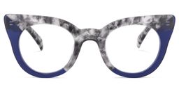 Godwin Cateye Blue Glasses0
