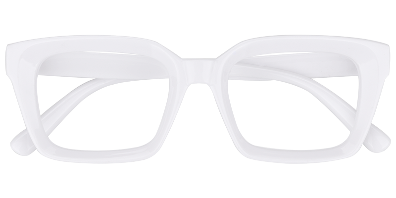 Rectangle White Reading Glasses | Zeelool Reading Glasses1