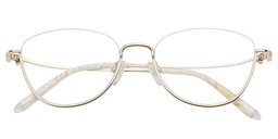 Ashley Titanium Gold Glasses1