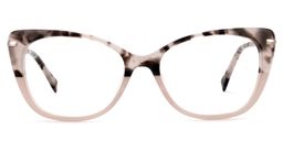 Chanda Cat Eye Light-Tortoise Glasses0