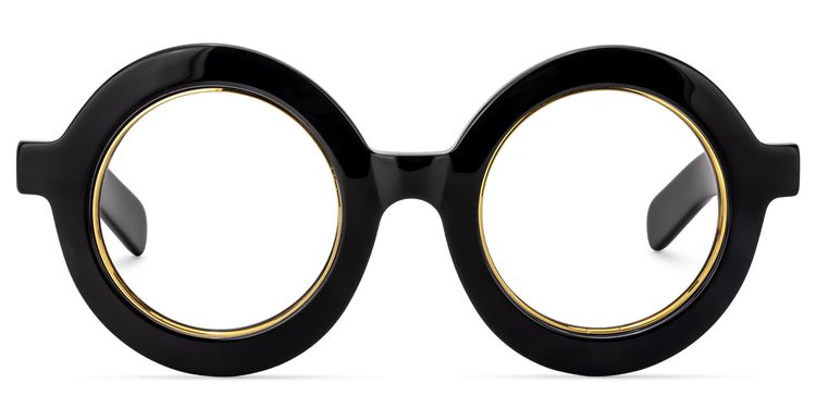 Calhoun Black Round Glasses