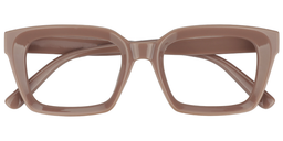 Ena Rectangle Brown Reading Glasses1