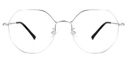 Neisa Geometric Silver Glasses0