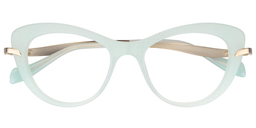 Beatty Cateye Light Green Glasses1