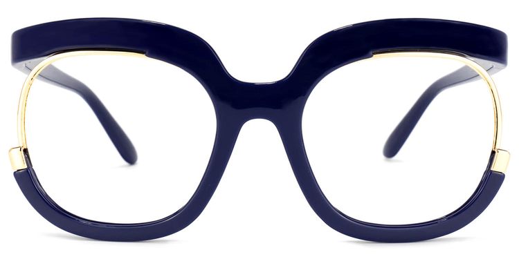 Darice Round Dark-Blue Glasses