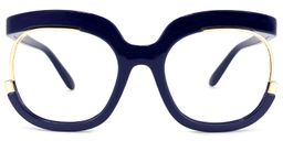 Darice Dark-Blue Round Glasses1