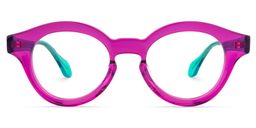 Janese Round Purple Glasses0
