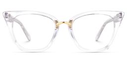 Martha Cat Eye Clear Glasses0
