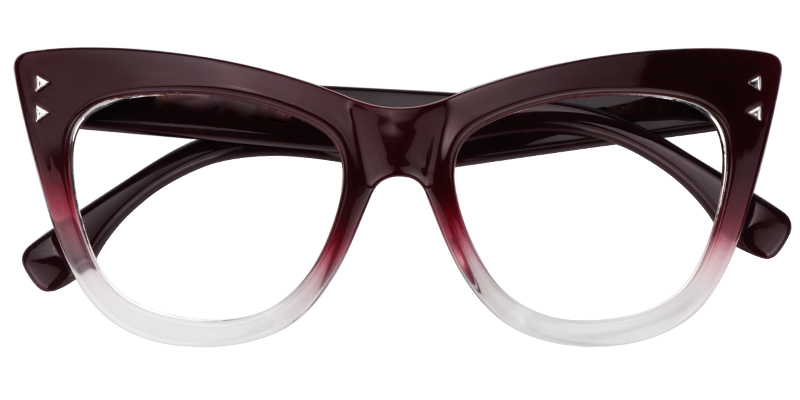 Cateye Red Glasses1