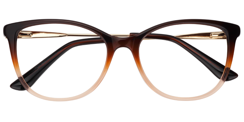 Round Brown Glasses | Zeelool Eyeglass Frames1