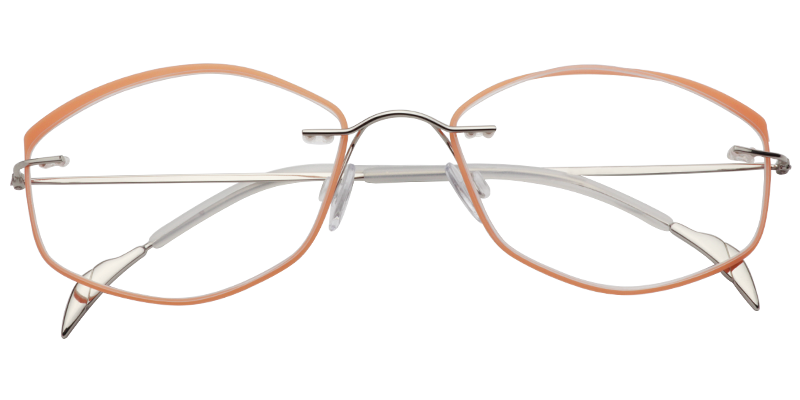 Oval Orange Glasses | Zeelool Eyewear1
