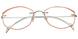 Adriana Oval Orange Glasses1