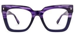 Kathya Purple Square Glasses0