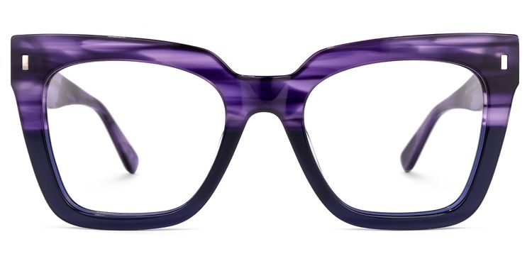 Kathya Purple Square Glasses