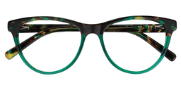 Cartwright Cateye Green Glasses1