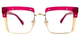 Kiana Rose-Pink Square Glasses0