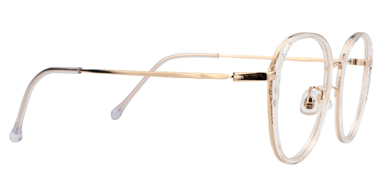 Round White Glasses | Zeelool Glasses3