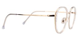 Estelle Round White Glasses3
