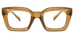 Nevaeh Square Brown Glasses0
