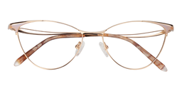 Debra Cateye Beige Glasses1