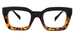 Nevaeh Square Yellow-Tortoise Glasses0