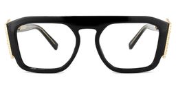 Makayla Square Black Glasses0