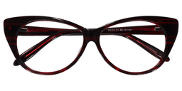 Bonnie Cat Eye Red Glasses1