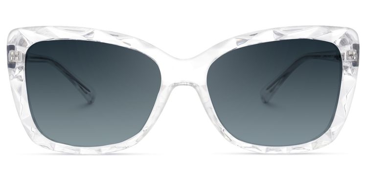 Edna Clear Rectangle Sunglasses