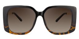Nancy Square Black Sunglasses0