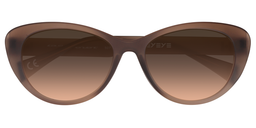 Campbell Cateye Brown Sunglasses1