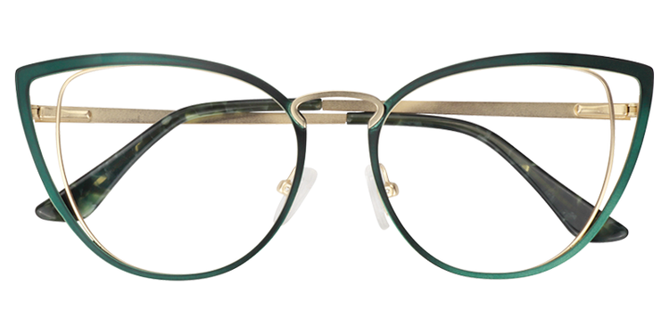 Eras Cateye Green Glasses