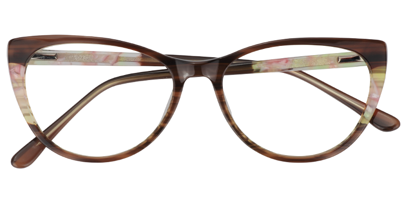Oval Brown Glasses | Zeelool Eyeglass Frames1