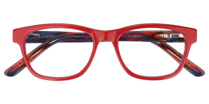 Oval Red Glasses | Zeelool Eyeglass Frames1